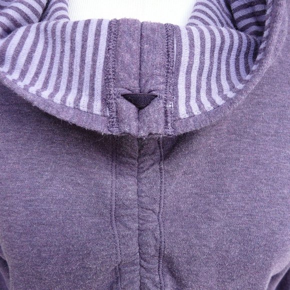 Lululemon In A Cinch Long Sleeve Tee Heathered Deep Zinfandel / Purple, sz 6 - Picture 6 of 9